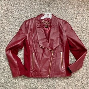 Iman Platinum Genuine Lambskin Leather Jacket